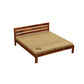 Solid Wood Queen Size Bed with Slat Headboard