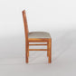 Solid Wood 4 Seater Dining Table Set with Cushioned Chairs