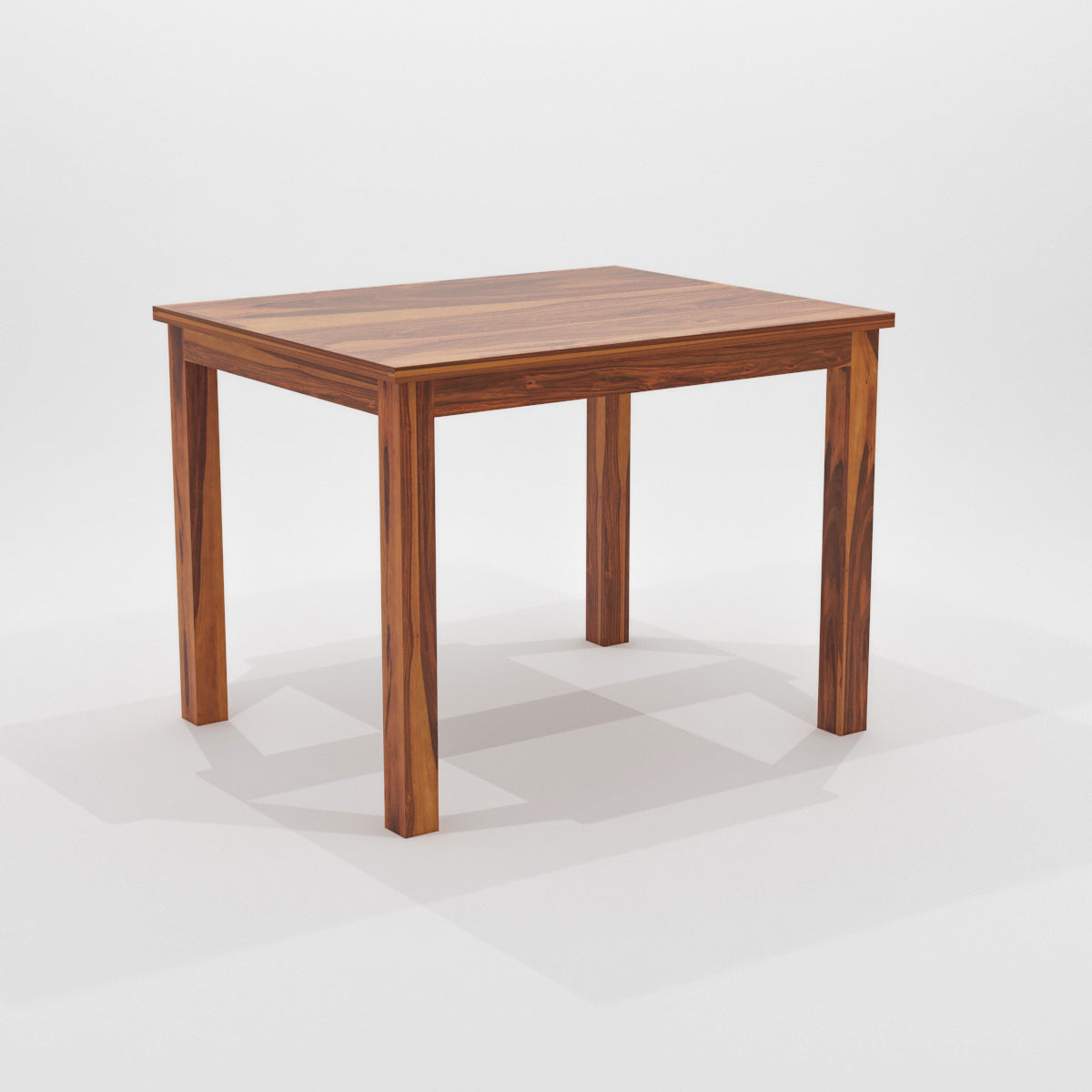Solid Wood 4 Seater Dining Table Set with 3 Chairs and 1 Bench