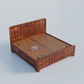 Premium Solid Wood King Size Storage Bed for Bedroom