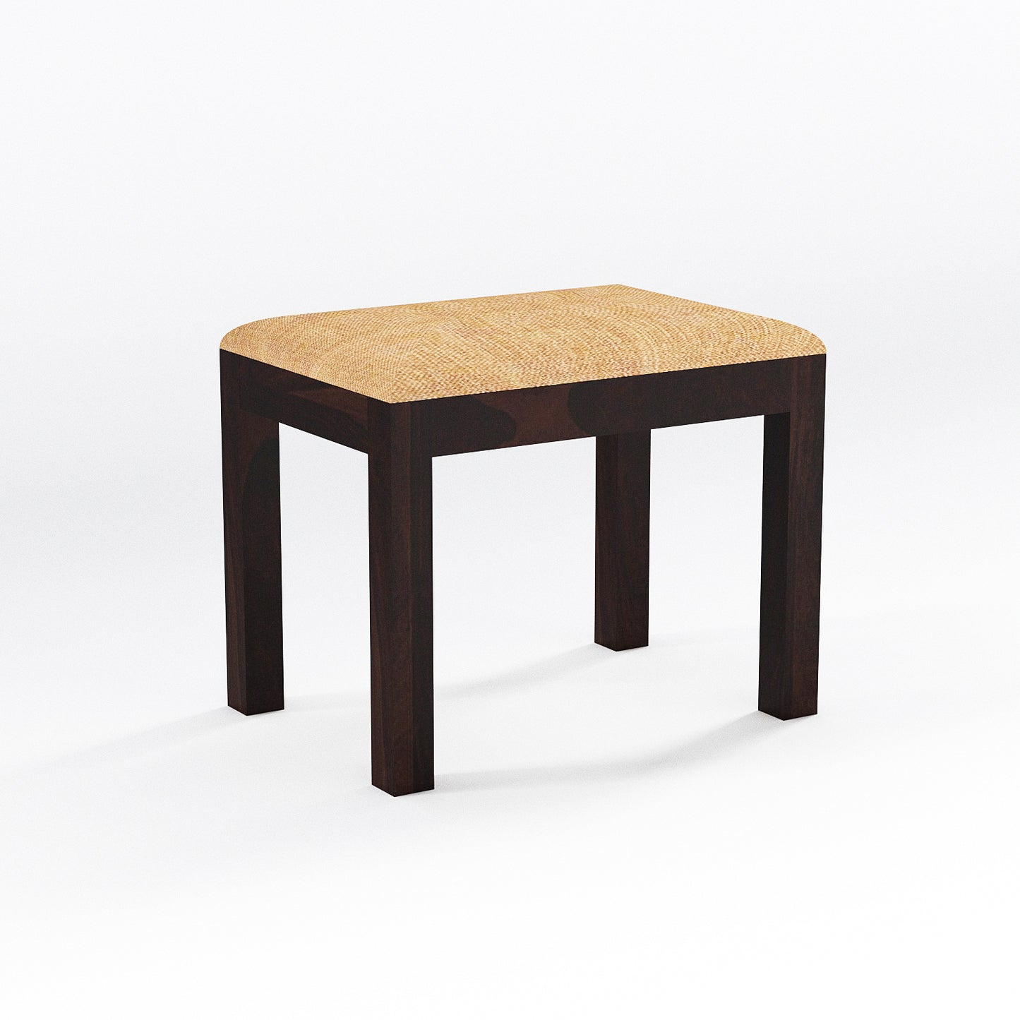 Solid Wood Multipurpose Side Table with Natural & Walnut Finish