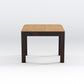 Solid Wood Multipurpose Side Table with Natural & Walnut Finish