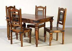 Jeenwood Dining Table Variation - Provincial Teak Finish