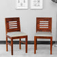Jeenwood Sheesham Wood Dining Chairs Set of 2 with Cushion | Dining Chair Only | Students Study Chairs | Office Chairs - Dining Room Furniture | Wooden Chair Set of 2 - White Honey Finish