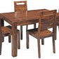 Jeenwood Wooden Solid Sheesham Wood Dining Table 4 Seater, Wooden Dining Table Set with 4 Chairs, Home Dining Room Furniture Teak Wood Dining Table 4 Seater, Brown Teak Finish - Teak Finish