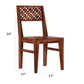 Solid Wood 4 Seater Dining Table Set with 4 Chairs