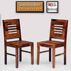 Jeenwood Solid Sheesham Wood Dining Chairs Set of 2 | Solid Wood Dining Chairs | Wooden Study Chairs Set of 2 for Study Room | Wooden Chairs | Set of 2 - Brown Finish