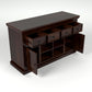 Solid Sheesham Wood Sideboard Cabinet with Drawers, Shelves & Doors