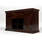 Solid Sheesham Wood Sideboard Cabinet with Drawers & Shelves