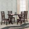 Jeenwood Sheesham Wooden 4 Seater Dining Table with Chairs Dining Set for Dining Room - Wooden Dining Table 4 Seater Modern Dining Table Set of 4 for Hotel Restaurant - Walnut