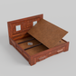 Luxury King Size Wooden Storage Bed for bedroom