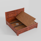 Solid Sheesham Wood Storage Bed with 3D Designer Headboard