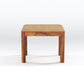 Solid Wood Multipurpose Side Table with Natural & Walnut Finish