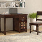 Jeenwood Wooden Study Table with Chair Study Desk for Students with 1 Drawer & 1 Door - Computer Table for Home PC - Office Table Wooden Table for Study Room Study Table with Storage - Walnut