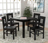 Jeenwood Sheesham Wooden 4 Seater Dining Table with Chairs Dining Set for Dining Room - Wooden Dining Table 4 Seater Modern Dining Table Set of 4 for Hotel Restaurant - Walnut