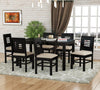 Jeenwood Sheesham Wooden 6 Seater Dining Table with 6 Chairs Dining Set for Dining Room - Wooden Dining Table Set 6 Seater with Cushion Seating - for Living Room Home - Walnut