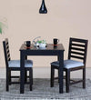 Jeenwood Wooden Dining Table 2 Seater | Two Seater Dinning Table with 2 Chairs for Home | Dining Room Sets for Restraunts | Sheesham Wood, Warm Chestnut - Brown