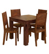 Jeenwood Solid Wood Dining Table 4 Seater | Four Seater Dinning Table with Chairs | Dining Room Set | Sheesham Wood, Teak Finish - Brown