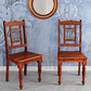 Jeenwood Solid Sheesham Wood Dining Chair Set of 2 - Solid Wood Dining Chairs | Wooden Dining Chairs for Home and Living Room Study Chair Wooden Set of 2 Chair - Honey Finish