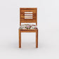 Solid Wood 4 Seater Dining Table Set with Foam Cushioned Chairs