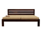 Solid Wood Queen Size Bed with Slat Headboard