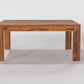 Handcrafted Solid Wood Coffee Table with Carved Ottoman Stools