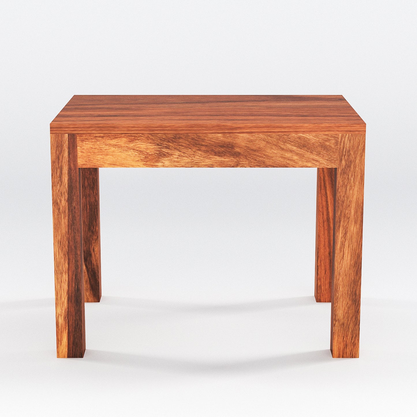 Solid Wood Multipurpose Side Table with Natural & Walnut Finish