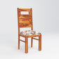 Solid Wood Upholstered Dining Chair with Floral Cushion