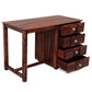 Solid Teak Wood Study / Writing Desk with 4 Drawers