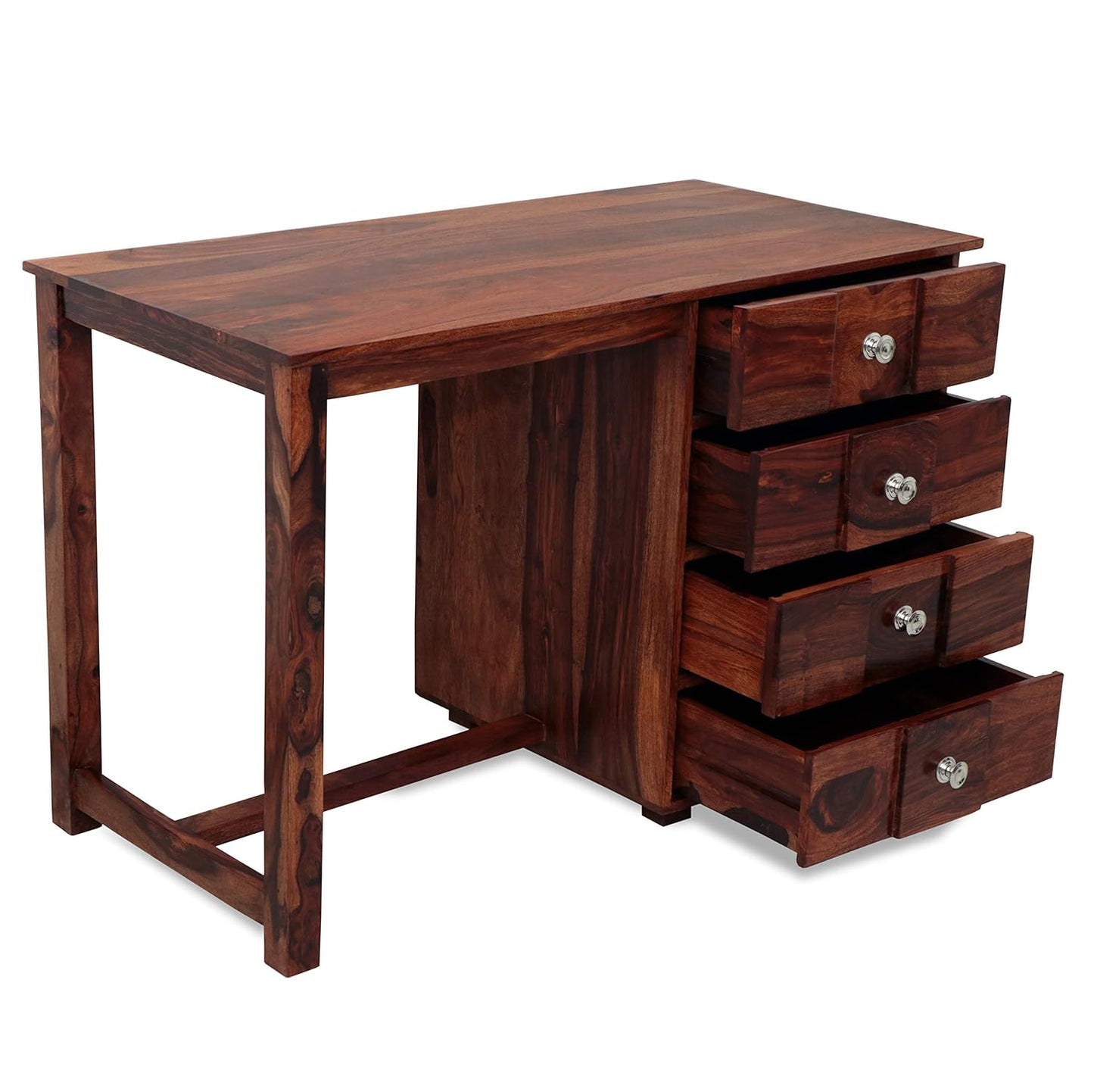 Solid Teak Wood Study / Writing Desk with 4 Drawers