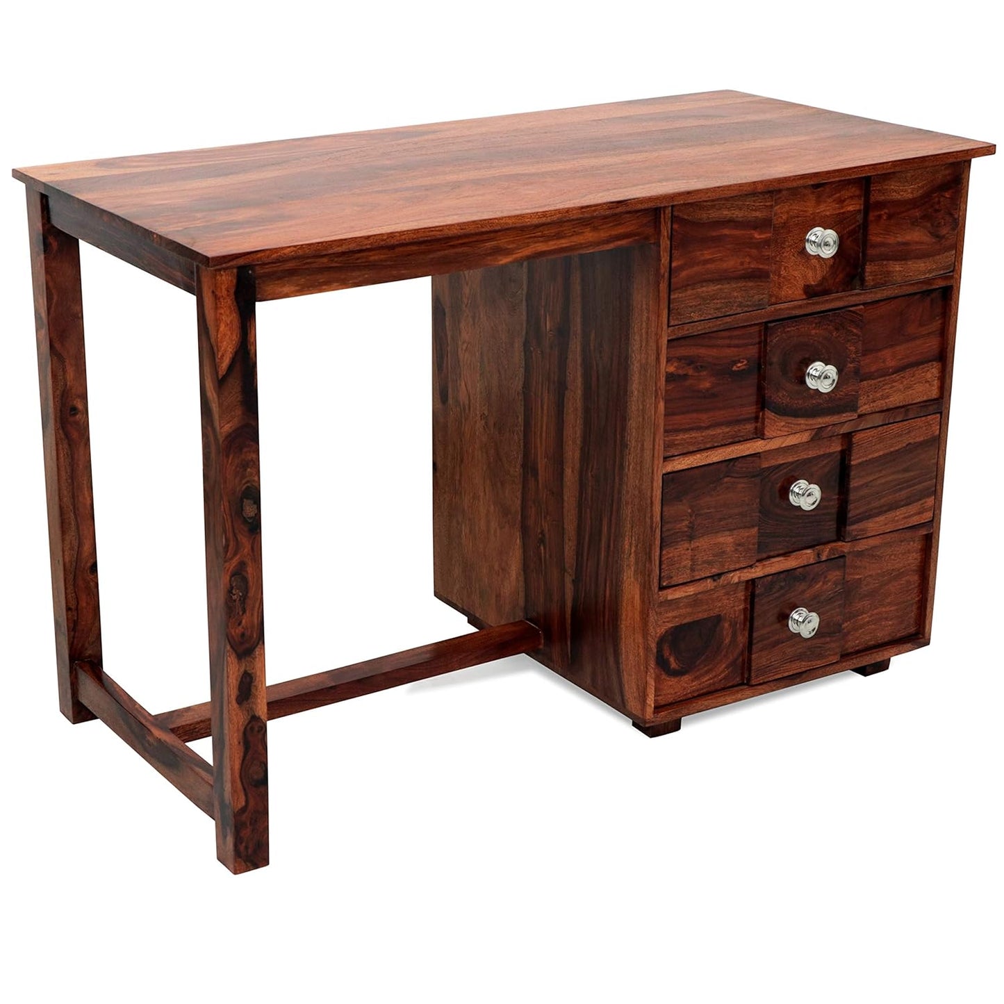 Solid Teak Wood Study / Writing Desk with 4 Drawers
