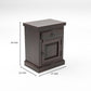 Solid Sheesham Wood Bedside Table with Drawer & Storage Cabinet (Compact Design)