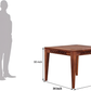 Solid Wood 4 Seater Dining Table Set with 4 Chairs