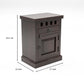 Solid Sheesham Wood Bedside Table with Drawer & Storage Cabinet