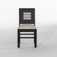Solid Wood 4 Seater Dining Table Set with Cushioned Chairs