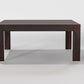 Handcrafted Solid Wood Coffee Table with Carved Ottoman Stools