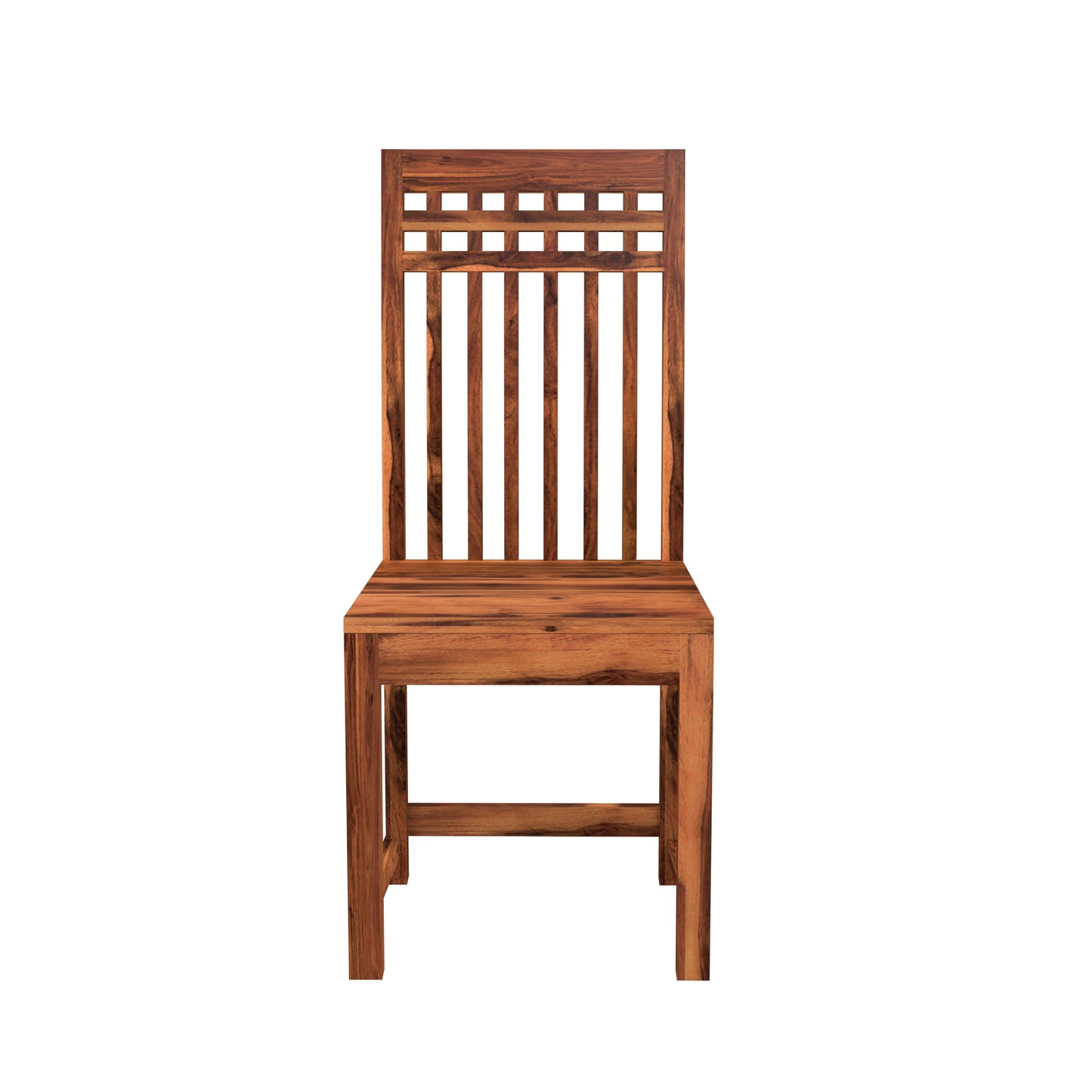 Solid Wood 4 Seater Dining Table Set with Wooden Chairs