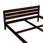 Solid Wood Queen Size Bed with Slat Headboard