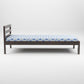 Solid Wood Single Bed with Minimal Slat Headboard