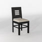 Solid Wood 6 Seater Dining Table Set with Cushioned Chairs