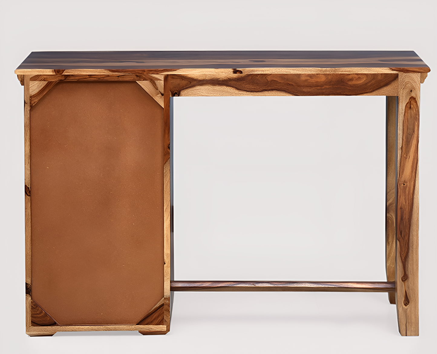 Teak Finish Wooden Office Desk for Home & Workspace
