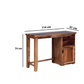 Teak Finish Wooden Office Desk for Home & Workspace