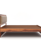 Handcrafted Solid Wood King Size Bed with Upholstered Headboard