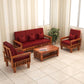 5 Seater Wooden Sofa Set with Center Table