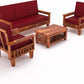 5 Seater Wooden Sofa Set with Center Table