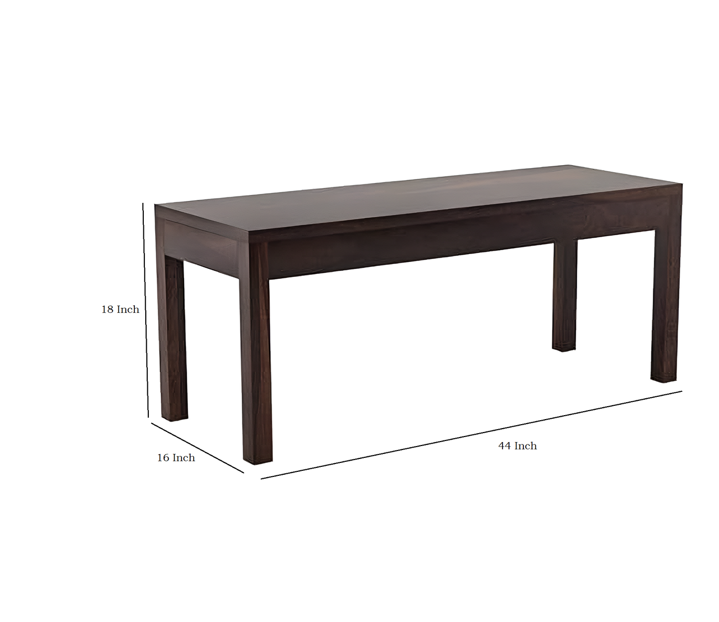 Solid Wood 6 Seater Dining Table Set with Bench