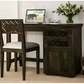 Teak Finish Wooden Office Desk for Home & Workspace