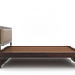 Handcrafted Solid Wood King Size Bed with Upholstered Headboard