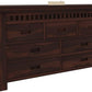 Solid Sheesham Wood Chest of Drawers with 7 Storage Drawers