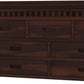 Solid Sheesham Wood Chest of Drawers with 7 Storage Drawers